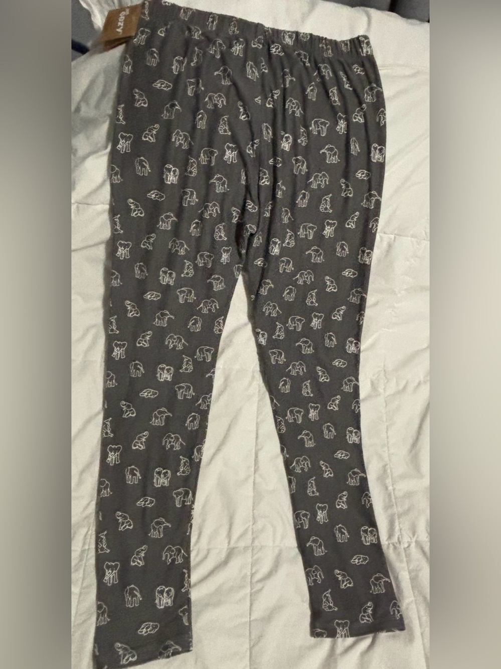 Super Soft Gray Elephant 🐘 Print Leggings by Just Cozy